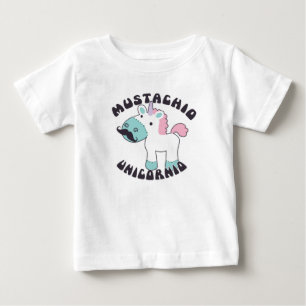 Camisa de Bebê Mustachio Unicornio