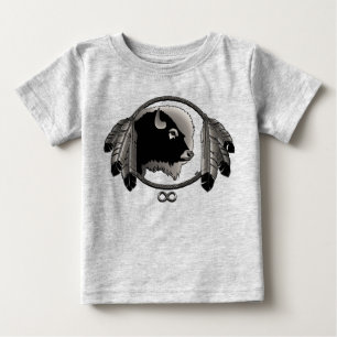 Camisa de Bebê Nativo Arte de Vida Selvagem Nativa