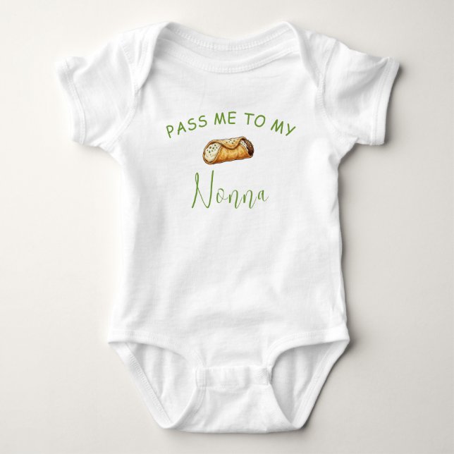Camisa de Bebê Nonna Italiana (Frente)