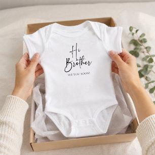 Camisa de Bebê 'Olá Irmão'