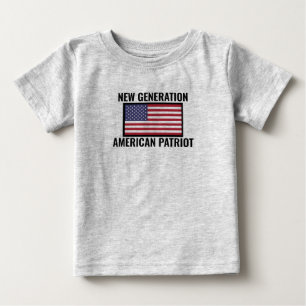 Camisa de bebê Patriótica de Nova Geração