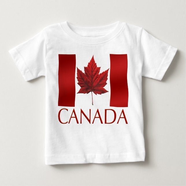 Camisa de bebê personalizada do Canadá (Frente)
