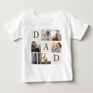 Camisa de Bebê Personalizada Papai Bebê 6-12 Meses