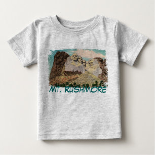 Camisa De Bebê Pintada Do Monte Rushmore