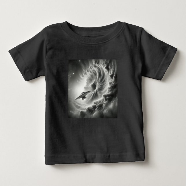 camisa de bebê ufo (Frente)