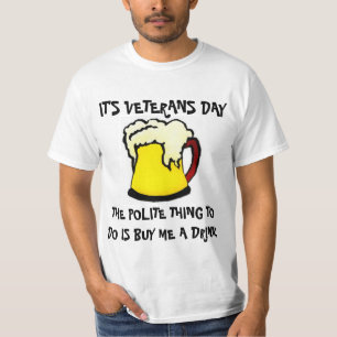 Camisa de Bebendo do Dia dos Veteranos