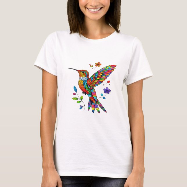Camisa de beija-flores, Amante de os animais, Bird (Frente)