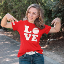 Camisa de beisebol feminina fofa LOVE Mãe de espor