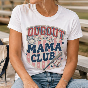 Camisa de Beisebol Mãe Retro Distressed Dugout