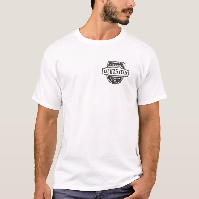 Camisa de beisebol Vintage Black Division (Frente)