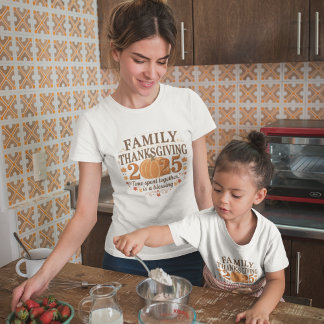Camisa de Bênção de Ação de Graças em Família 2025
