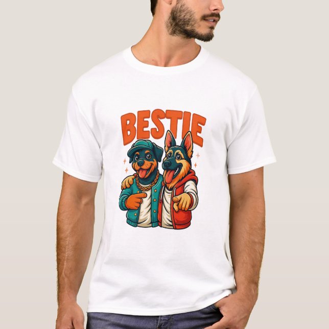 Camisa de Bestias de Cachorro de Hip para camiseta (Frente)