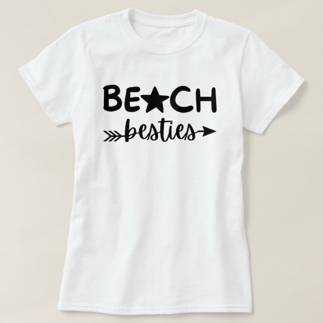 Camisa de Besties de Praia, Presentes de Viagem de (Frente do Design)