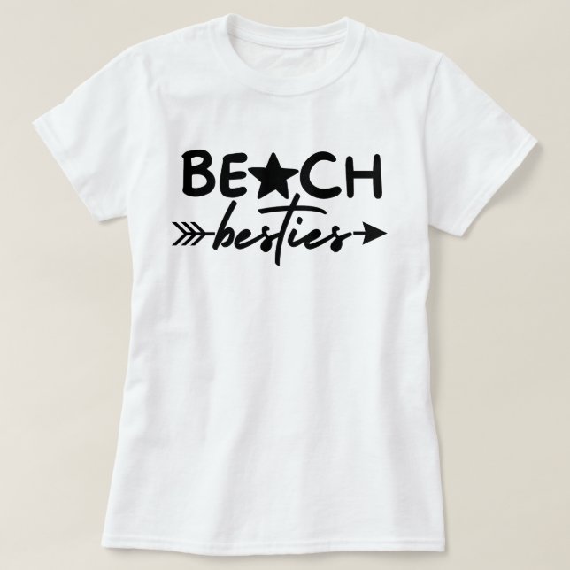 Camisa de Besties de Praia, Presentes de Viagem de (Frente do Design)