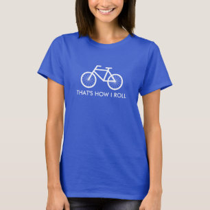 Camisa de bicicleta bonita para mulheres. É assim