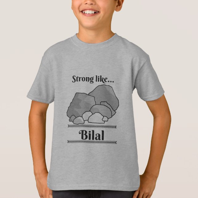 Camisa de Bilal r.a.a. para meninos muçulmanos (Frente)