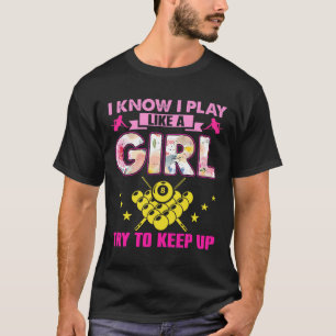 Camisa De Bilhar Engraçada Para Mulheres Meninas P