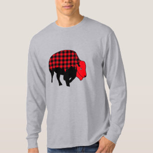 Camisa de bisonte xadrez de búfalo
