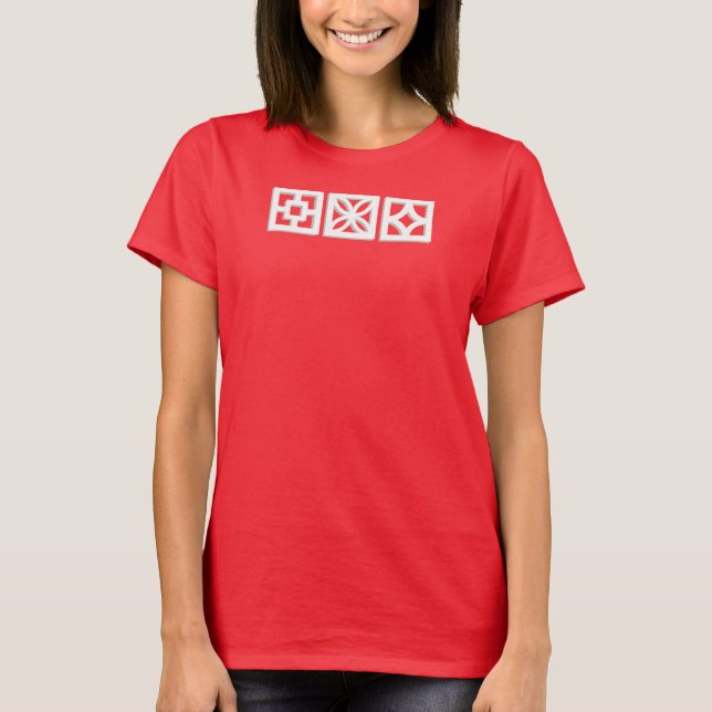 Camisa de Blocos Modernos de Revestimento de meio  (Frente)