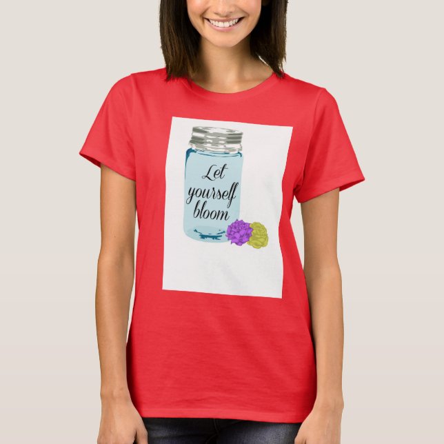 Camisa de Bloqueio Mason jar (Frente)