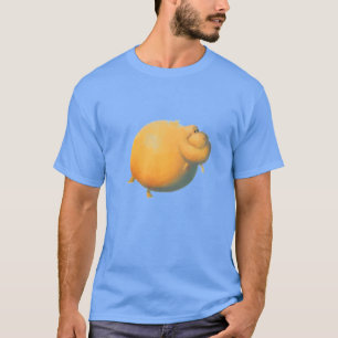 Camisa de Blug - azul e amarelo