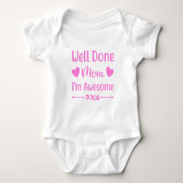 Camisa de Bodysuit para Bebê, Camisa de Mãe Muito