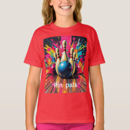 Camisa de boliche de amigos de pinos