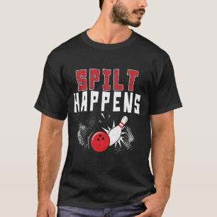 Camisa de Boliche Split Happens Camiseta Divertida