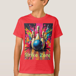 Camisa de boliche zona de strike
