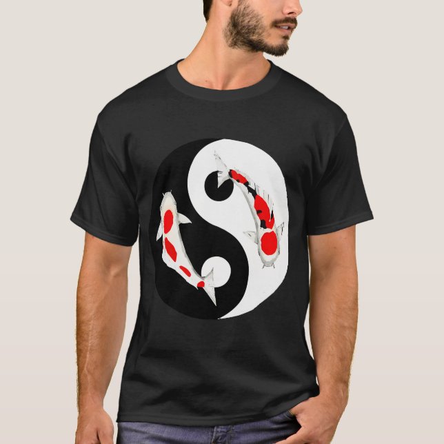Camisa de borboleta de peixe Koi Ying Yang Nishiki (Frente)