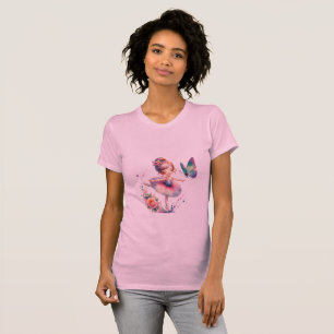 Camisa de borboleta Elegante Ballerina para Mulher