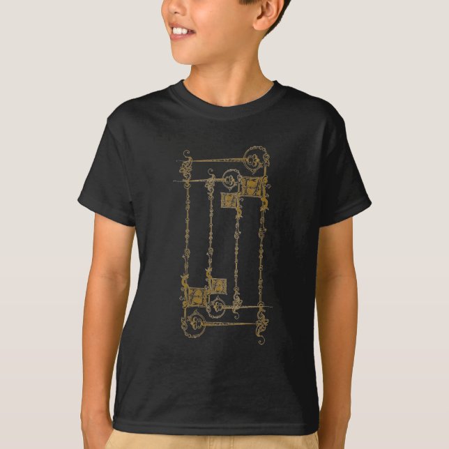 Camisa de Borda do Estilo Medieval (Frente)