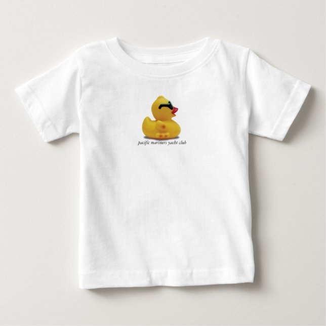 Camisa de borracha do bebê de PMYC Duckie (Frente)