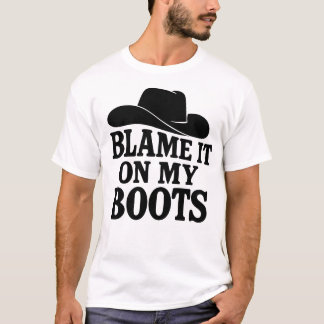 Camisa de Botas de Dança de Linha Engraçada