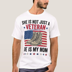 Camisa de Botas Militares Patrióticas de Mãe Veter