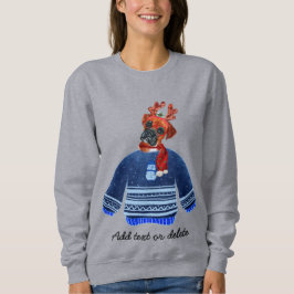 Camisa de Boxer Feia de Natal para Mãe de Cachorro