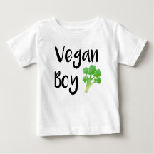 Camisa de brócolis "Vegan Boy"