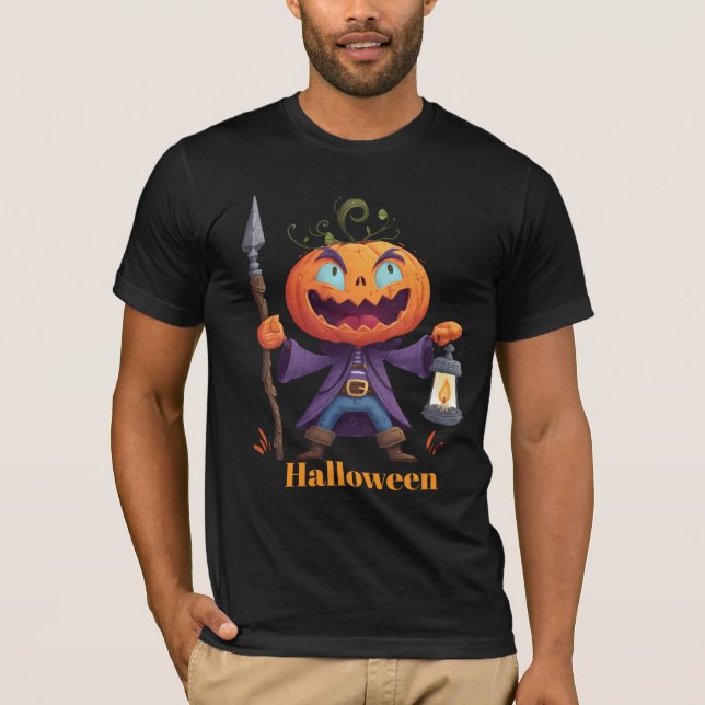 Camisa de Bruxa Abóbora Relâmpago (Frente)