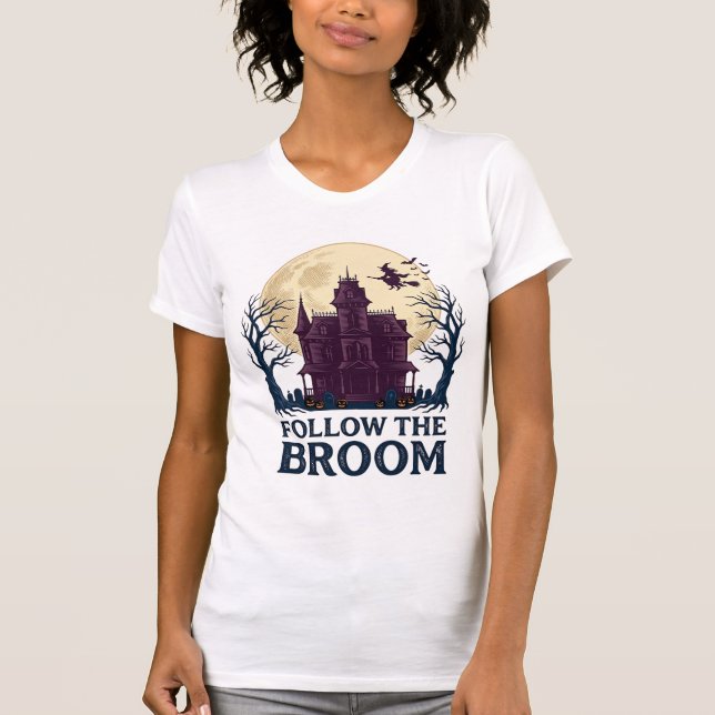 Camisa de Bruxa de Casa Assombrada Vintage Gravaçã (Frente)