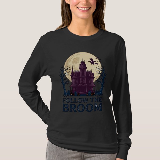 Camisa de Bruxa de Casa Assombrada Vintage Hallowe (Frente)