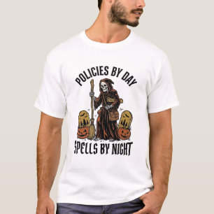 Camisa de Bruxa de Seguro Agente de Halloween Engr