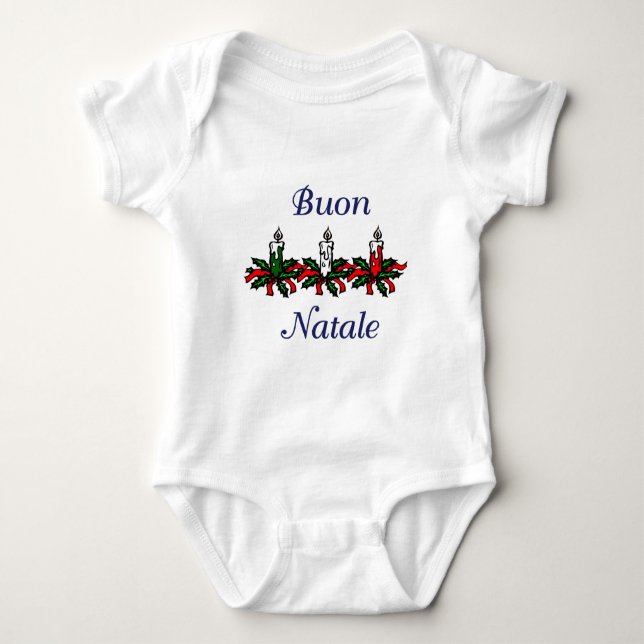Camisa de Buon Natale para miúdos (Frente)