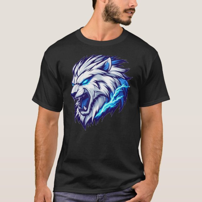 Camisa De Cabeça Elétrica De Fierce - Grama Azul N (Frente)