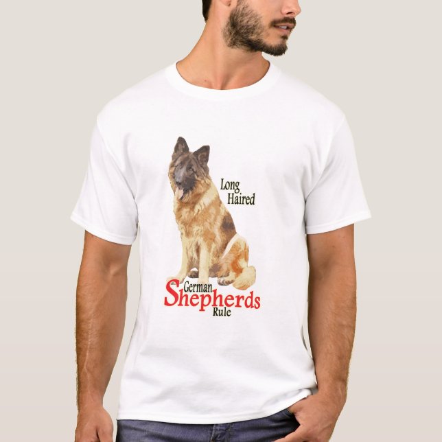 Camisa de cabelos compridos do german shepherd (Frente)