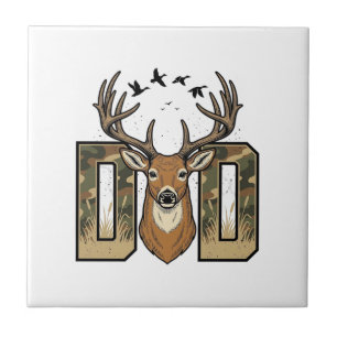 Camisa de caça ao veado pai camuflagem buck vetor