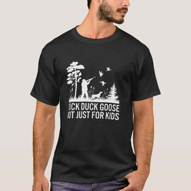 Camisa De Caça De Pato Engraçado Tee Long Sleeve T (Frente)
