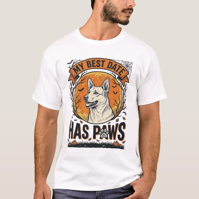 Camisa de Cachorro de Halloween para Pais de Anima (Frente)
