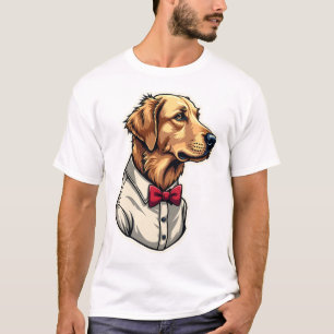 Camisa de cachorro patriótica vintage do Golden Re