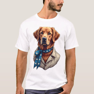 Camisa de Cachorro Vintage Orgulho Retriever Patri