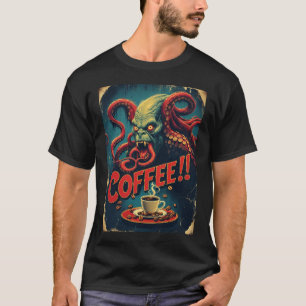 Camisa De Café Cthulhu Teto do Monstro do Mar En